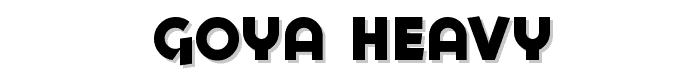 Goya Heavy font